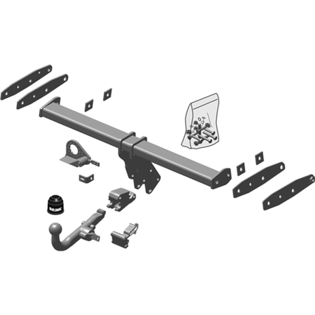 BRINK | European Diagonal Detachable Towbar | VOLVO XC60 I 2008–2017 | BR-517600