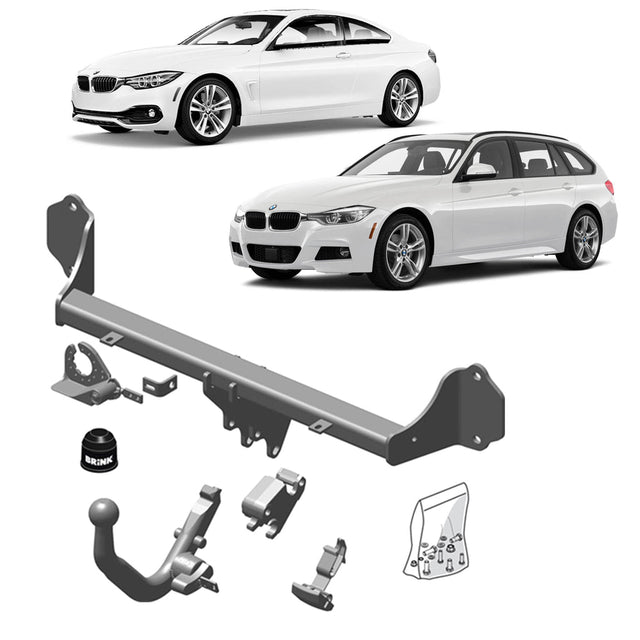 BRINK | European Diagonal Detachable Towbar | BMW 3 & 4 SERIES F30 F31 F32 F33 F36 2011–2020 | BR-554500