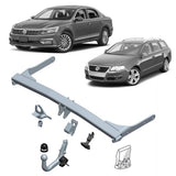 BRINK | European Diagonal Detachable Towbar | VW Passat B7 B8 & CC 2010–ON | BR-558200