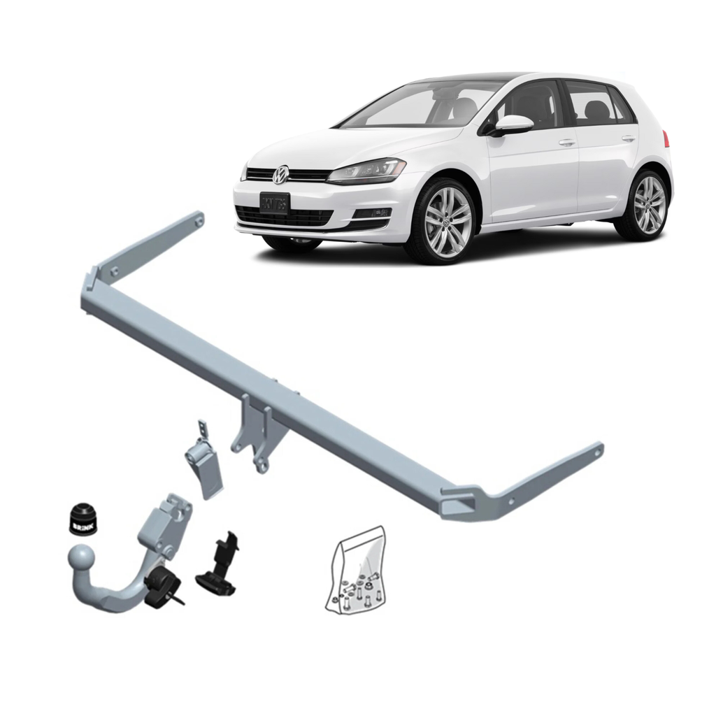 BRINK | European Diagonal Detachable Towbar | VW Golf Hatchback 5G1 BQ1 BE 2012–2021 | BR-567100