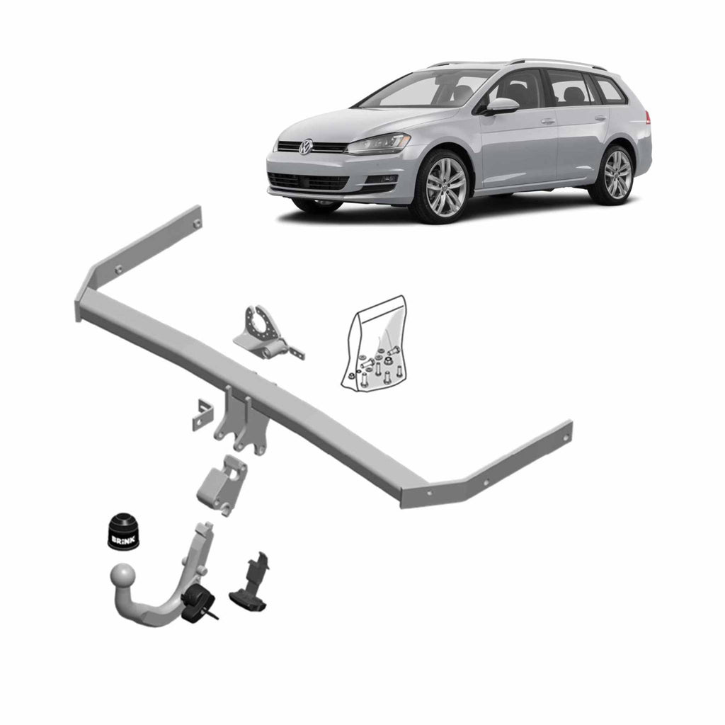 BRINK | European Diagonal Detachable Towbar | VW Golf Wagon 2013–2017 | BR-575500