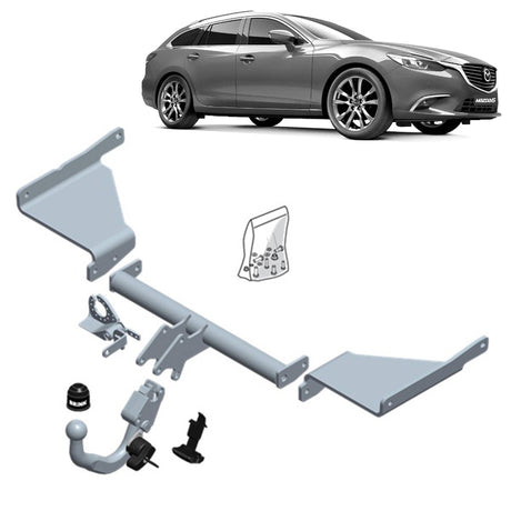 BRINK | European Diagonal Detachable Towbar | Mazda 6 GJ GL 2012–2018 | BR-576300