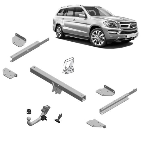 BRINK | European Diagonal Detachable Towbar | Mercedes-Benz GL-Class X166 2012–On | BR-580900