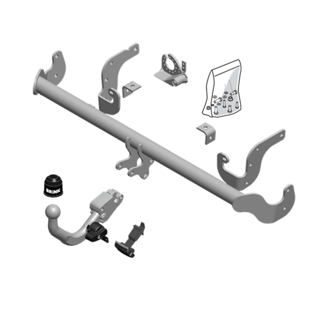 BRINK | European Diagonal Detachable Towbar | Citroen C4 Hatchback 2015–On | BR-593400