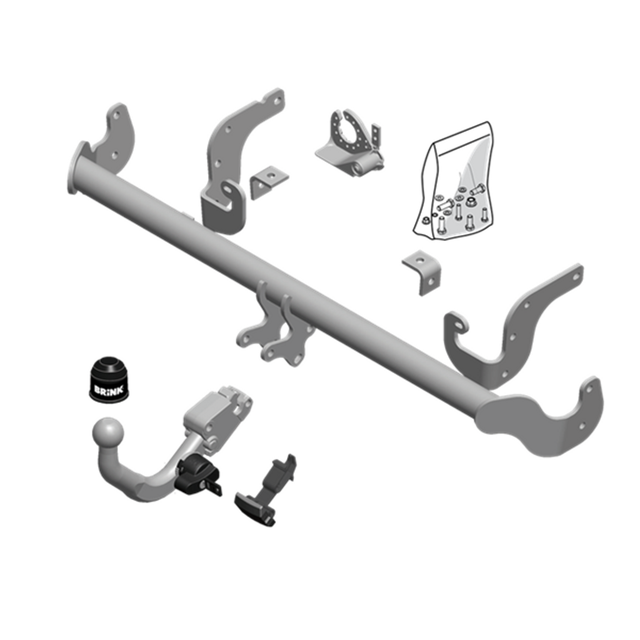 BRINK | European Diagonal Detachable Towbar | Citroen C4 Hatchback 2015–On | BR-593400