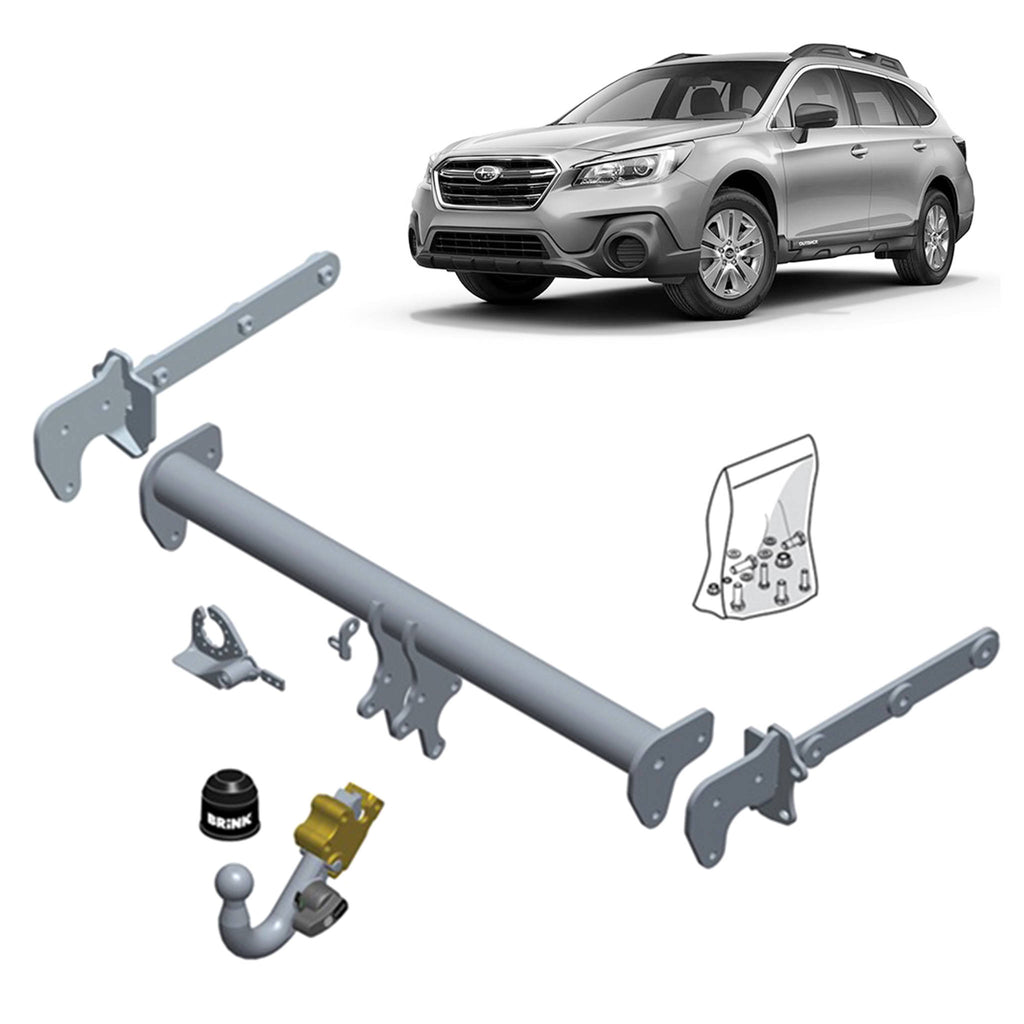 BRINK | European Diagonal Detachable Towbar | Subaru Outback BS Series 2014–2019 | BR-597000