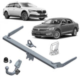 BRINK | European Diagonal Detachable Towbar | Skoda Superb 3V & VW Passat B8 2014–On | BR-598500