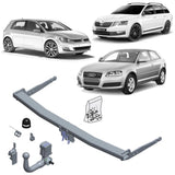 Brink | Vertical Detach Towbar & Universal Wiring Kit | Audi A3, Skoda Octavia, VW Golf 7 2012–On | BR-606500-K301