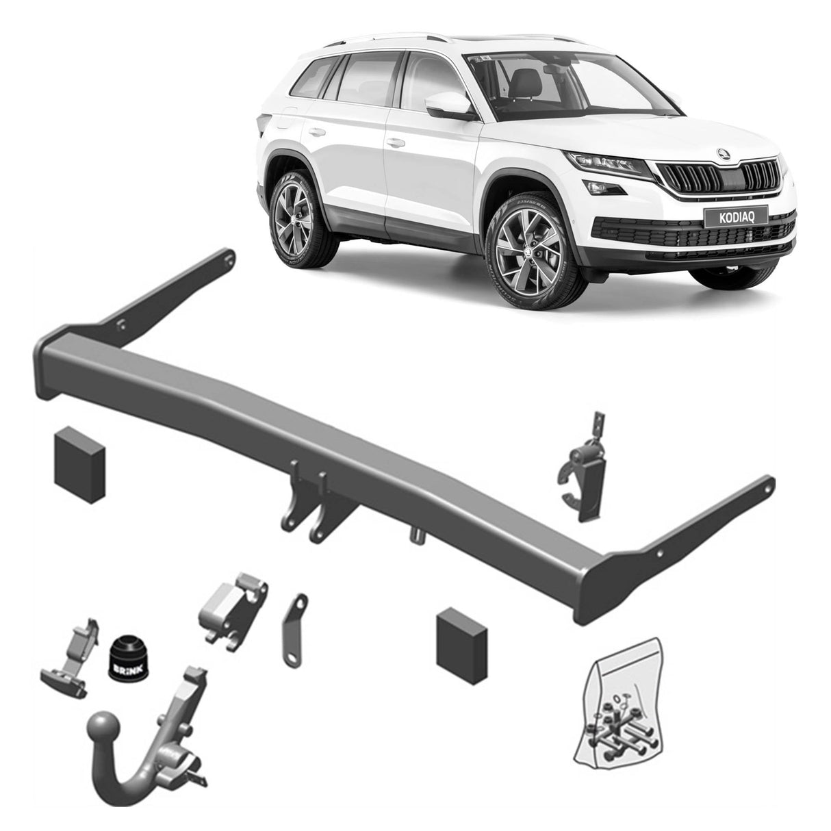 BRINK | Detachable Towbar | Skoda Kodiaq NS7 2016–ON | BR-633500