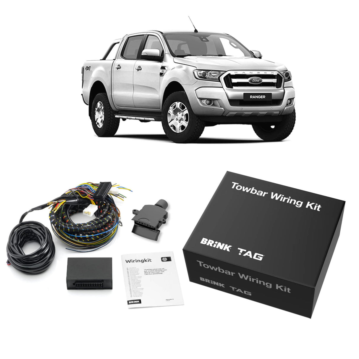 TAG | Heavy Duty Towbar & CAN-Bus Wiring | Ford Ranger PX1 Cab Chassis 2014–2015 | T4M577-K101