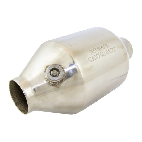 Redback - 2" Universal Catalytic Converter Centre/Centre Wide Body Round Aluminised