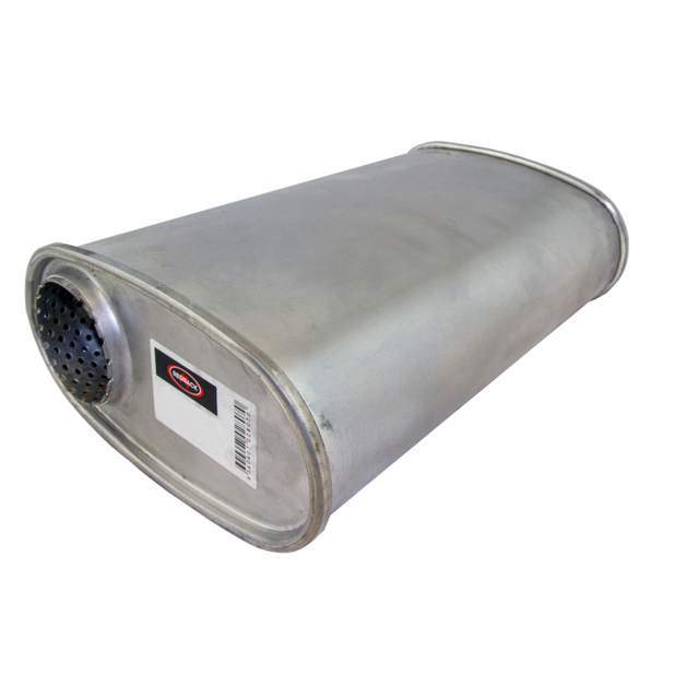 Redback - 2.25" Universal Muffler Offset/Centre 406x203x127mm Oval Aluminised