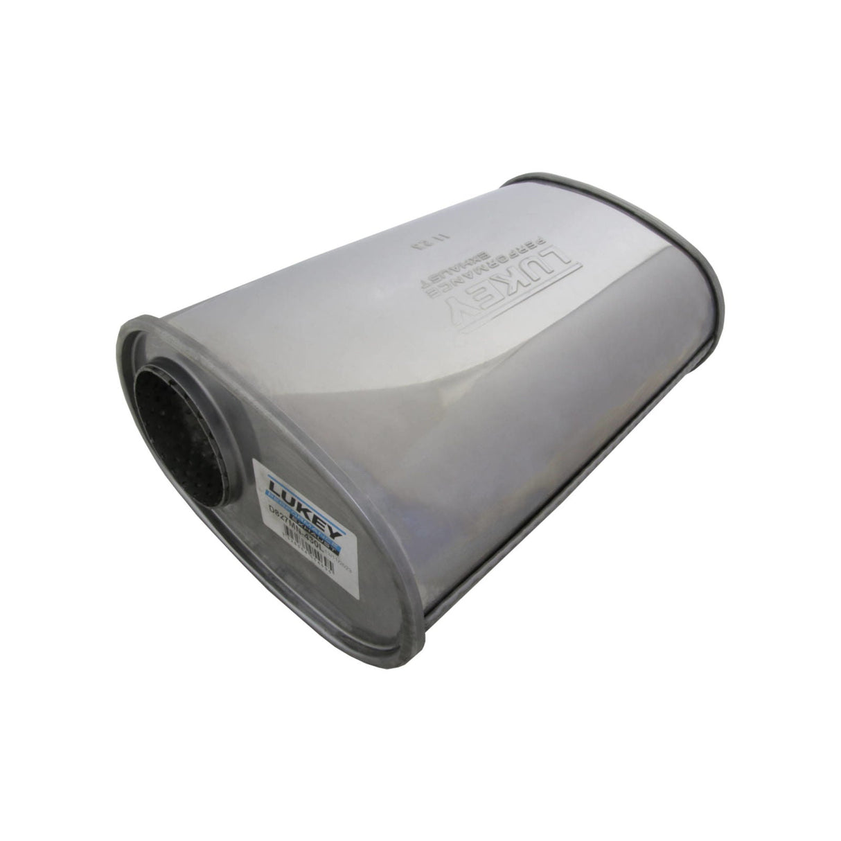 LUKEY | 3" 9x5 Oval Megaflow Performance Muffler | 430 Stainless Steel | D827MN-430L