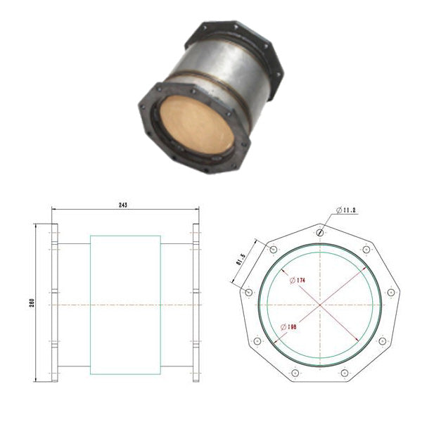 Redback - Mitsubishi Rosa (06/2008-on) Diesel Particulate Filter
