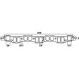 G.M Blue & Black Motor, 2.85L & 3.3L - Exhaust Manifold Gasket