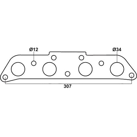 Toyota Corolla AE90, AE92, AE95, AE101, AE102 & AE112, Holden Nova, Toyota 4A-FE & 7A-FE - Exhaust Manifold Gasket