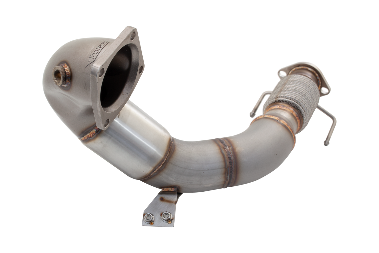 XForce 4" Performance Downpipe & 100 Cell High-Flow Cat for Hyundai i30 N / Kona N 2017-On | E2-HY30N-KITB