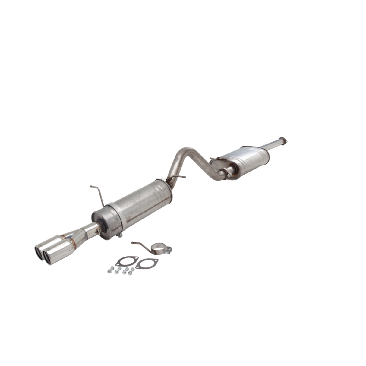 XForce | Single 2.5" Cat Back Exhaust dual Tips | Ford BA BF Falcon XR6 Ute 2002–2008 | E4-F11-02-CBS