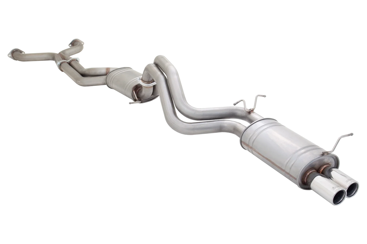 XForce | Twin 2.5" Louder Cat Back Exhaust | Ford Falcon BA BF V8 Sedan 2002–2008 | E4-F8-01-CBS
