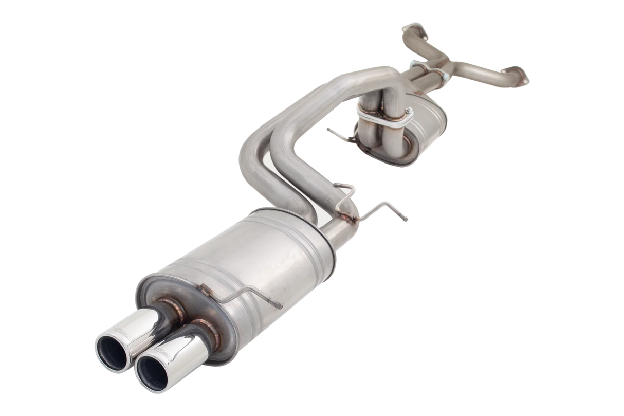 XForce | Twin 2.5" Louder Cat Back Exhaust | Ford Falcon BA BF V8 Sedan 2002–2008 | E4-F8-01-CBS