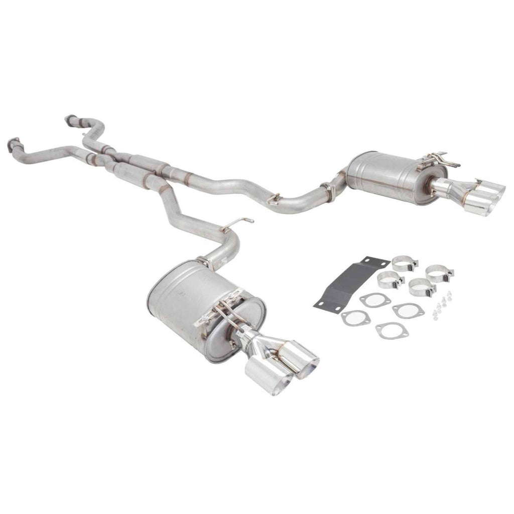 XForce | Twin 2.5" Cat Back Exhaust Quad Tips | Holden Commodore VE VF V8 2006–2017 | E4-VF72SED-CBS
