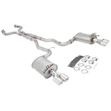 XForce | Twin 2.5" Cat Back Exhaust Quad Tips | Holden Commodore VE VF V8 2006–2017 | E4-VF72SED-CBS