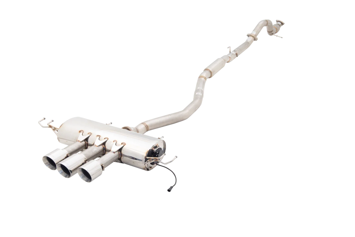 XForce | 3" Varex Valved Cat Back Exhaust | Honda Civic Type R FK8 2017 - 2019 | Triple 4" Tips | ESHCR17VKCS
