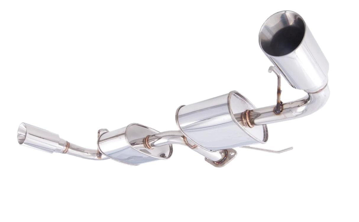 XForce | 2.5" Dual Side Rear Axle Back Exhaust | Mitsubishi CJ Lancer 2.4L 2007–2011 | ES-ML03-R