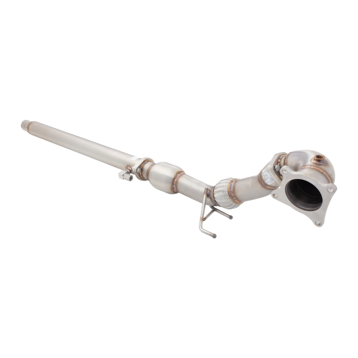 XForce | 3" Stainless Steel Downpipe High Flow Cat | VW Golf MK6 R Audi S3 A3 2.0T 2010–2013 | ES-VW07-KITB