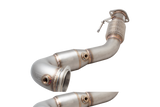 XForce | 4" to 3" Downpipe & High-Flow Cat | Hyundai Sonata N Line 2020–On | ESHS21KITB