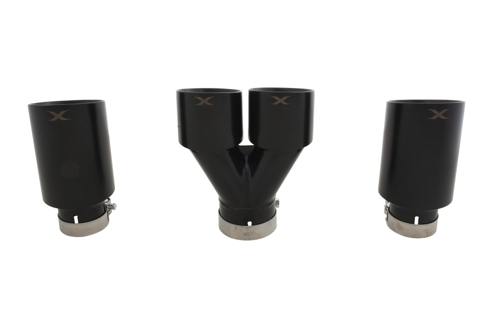 XForce | Matte Black Exhaust Tip Set | Toyota Corolla GR 2023–2026 | ESTCGTIPSBK