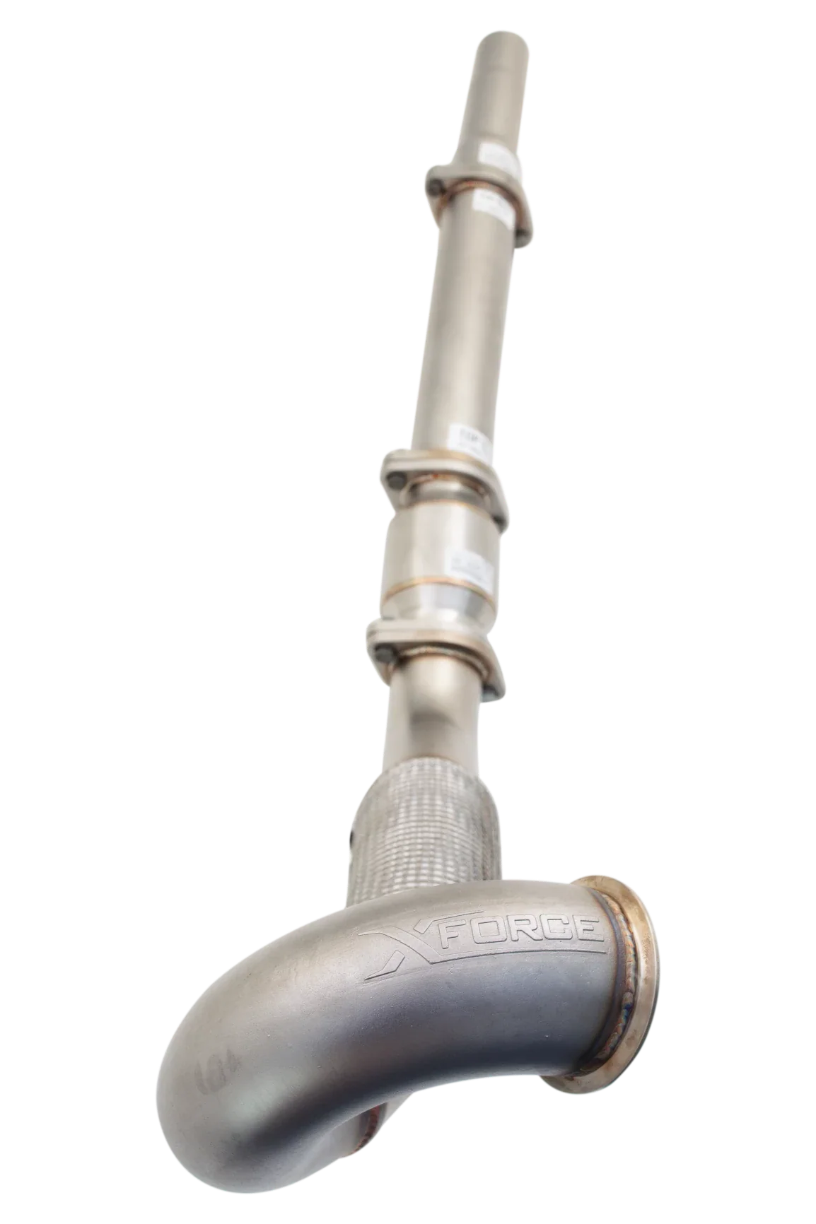 XForce | 3" 304 Stainless Downpipe High Flow Cat | VW Golf GTI MK7 MK7.5 2.0T 2013–2018 | ES-VW08-KITB