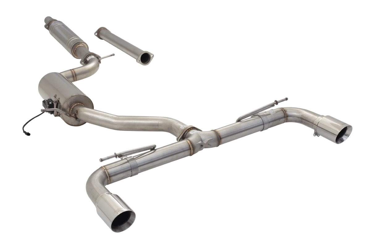 XForce | 3" Varex Valved Cat Back Exhaust | Volkswagen Golf GTI MK7 MK7.5 MK8 2013–On | ESVW10VKCS
