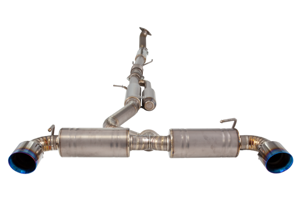 XForce | 3" Titanium Cat Back Exhaust Burnt Blue Tips | Toyota Yaris GR 2020–2026 | ETTY21BCS