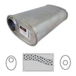 Redback - 2.25" Universal Muffler Offset/Centre 14"x10"x4" Oval Aluminised Steel Megaflow