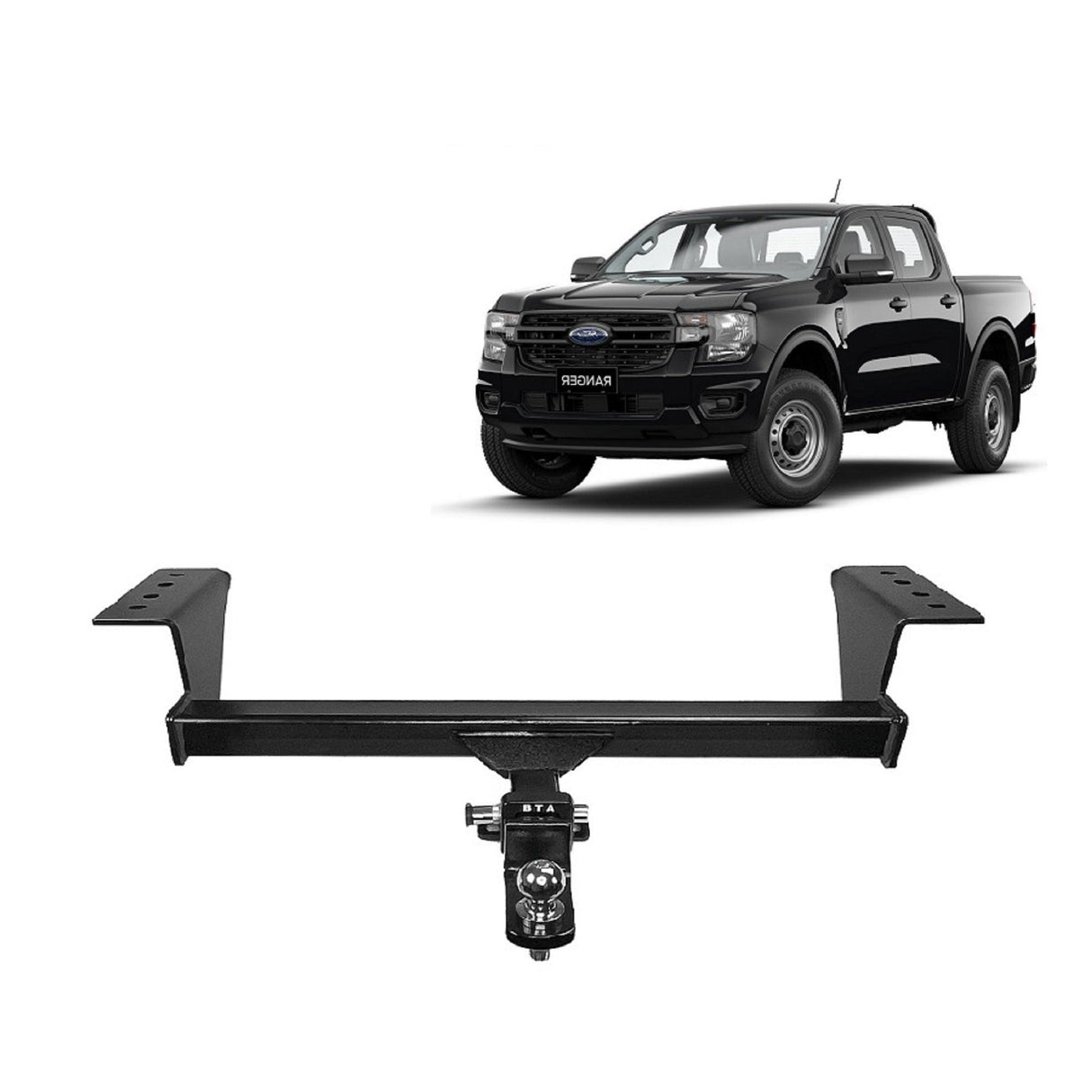 BTA | Heavy Duty Towbar | Ford Ranger Ute & Tray (Bumper Models) 2022–On | Capacity 3500kg | FOR023H