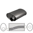 Redback - 3" Universal Muffler Offset/Centre 16"x11"x6" Oval Aluminised Steel