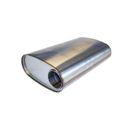 Redback - 3" Universal Muffler Offset/Centre 508x279x152mm Oval 409 Stainless