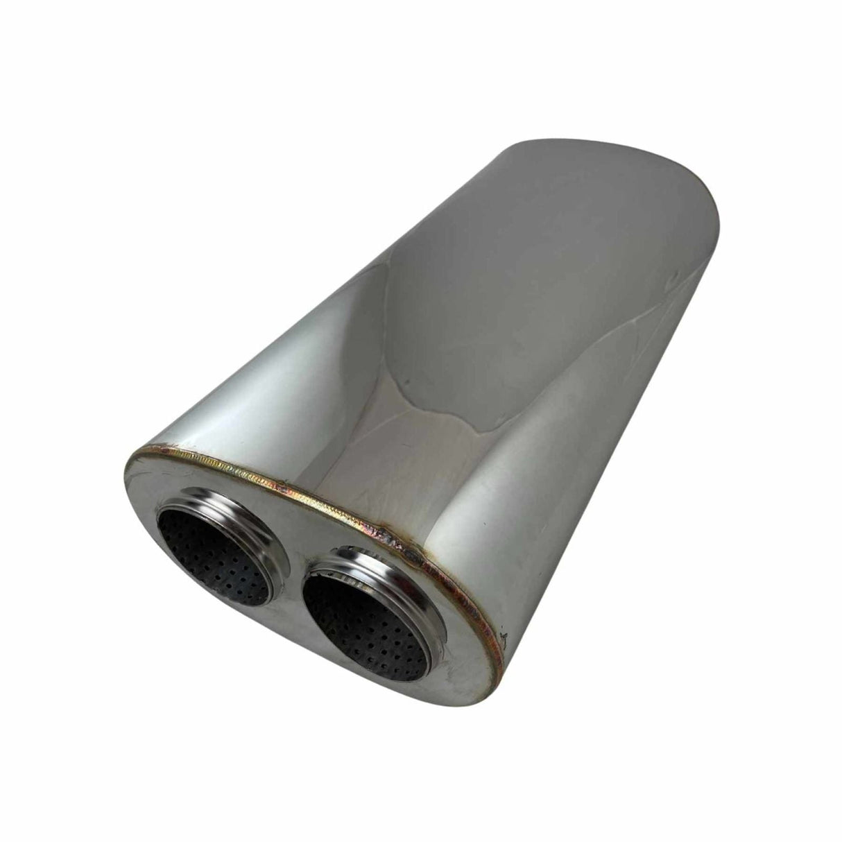 REDBACK | 3.5" In to Twin 3" Out Performance Muffler 10"x6" Oval 20" Long | H947GPZ