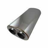 REDBACK | 3.5" In to Twin 3" Out Performance Muffler 10"x6" Oval 20" Long | H947GPZ