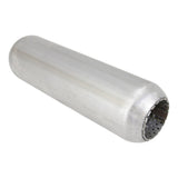 Redback - Redback - 2.25" Perforated Tube Hotdog Resonator Straight Through 12"x4" Round 409 Stainless Steel (No Spigots)