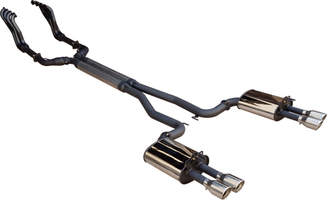 3in Dual Full Exhaust System with 1 3/4in Headers & 3.5in Tips for Holden Commodore VE/VF & HSV E-Series/Gen-F 6.0L/6.2L V8 Sedan & Wagon (2006–2017) – DPE by Manta Stainless Steel