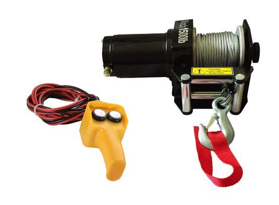 Hulk 4X4 - ELECTRIC ATV WINCH 1500lbs 12v STEEL CABLE IP55 RATING