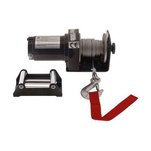 Hulk 4X4 - ELECTRIC ATV WINCH 1500lbs 12v STEEL CABLE IP55 RATING