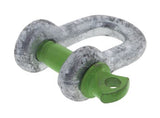 Hulk 4X4 - PKT 2 D SHACKLE 6mm RATED TO 500kg GALVANISED DROP FORGED
