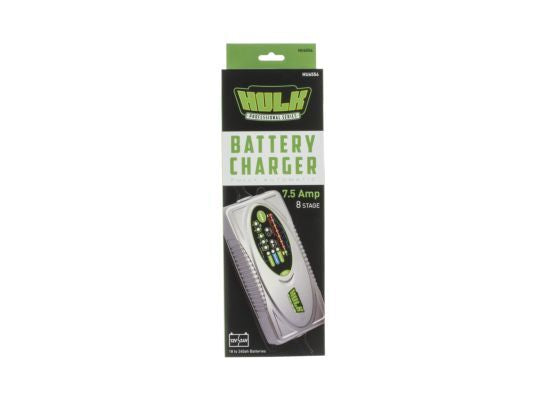 Hulk 4X4 - BATTERY CHARGER 12/24V 8 STAGE 7.5amp FULLY AUTOMATIC, BOOST