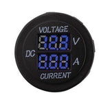 Hulk 4X4 - VOLTMETER & AMMETER 5-30v & 0-10a RANGE BLUE LED 29mm DIA