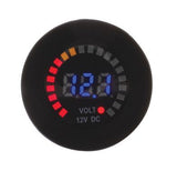 Hulk 4X4 - VOLTMETER WITH INDICATOR 5-15v BLUE LED 29mm DIAMETER