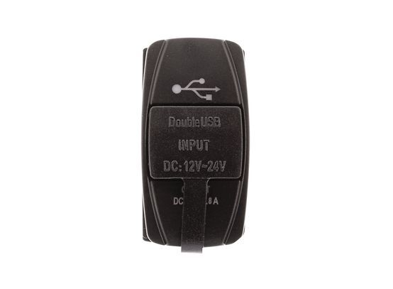 Hulk 4X4 - SWITCH SIZE DUAL USB 4.8a TOTAL 2.4a EACH PORT BLUE LED