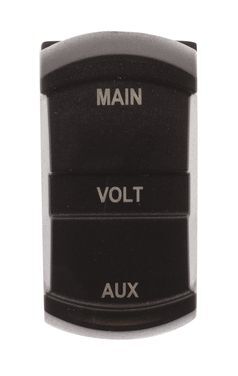 Hulk 4X4 - SWITCH SIZE DUAL VOLTMETER 10-60v BLUE LED